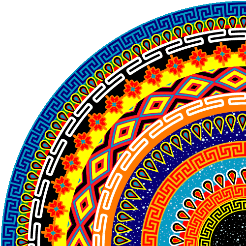 Animated African textile pattern
