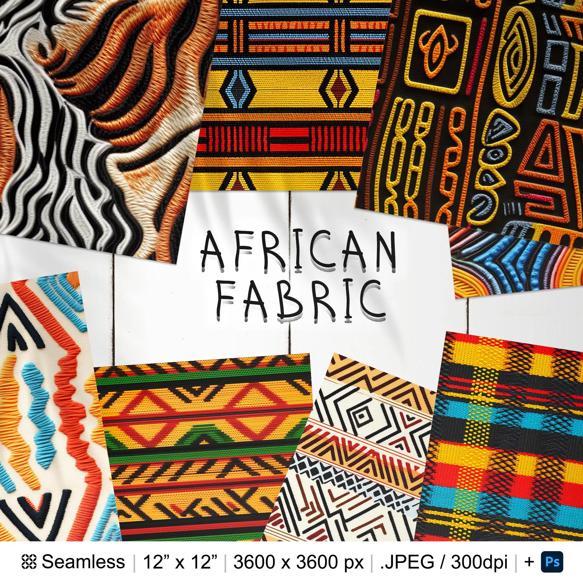 African textile and pattern